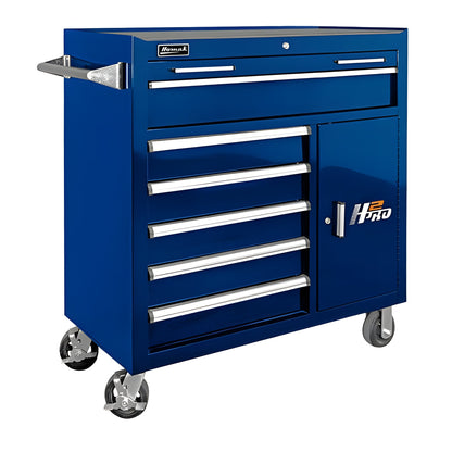 Homak  41" H2Pro 6 Drawer with 2 Drawer Comp Roller Cabinet - BK04041062