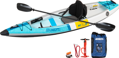 Sea Eagle EZLITE10K_PC 10' EZLite10 Inflatable Kayak Pro Carbon Package New - EZLITE10K_PC