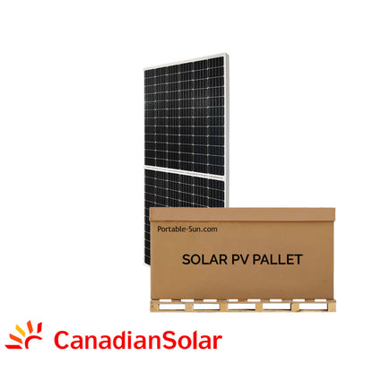 FIRE SALE | Canadian Solar 695W N-Type TOPCon Bifacial Solar Panel | Up to 840W Bifacial | CS7N-695-TB-AG | 21.55 kW Full Pallet (31)