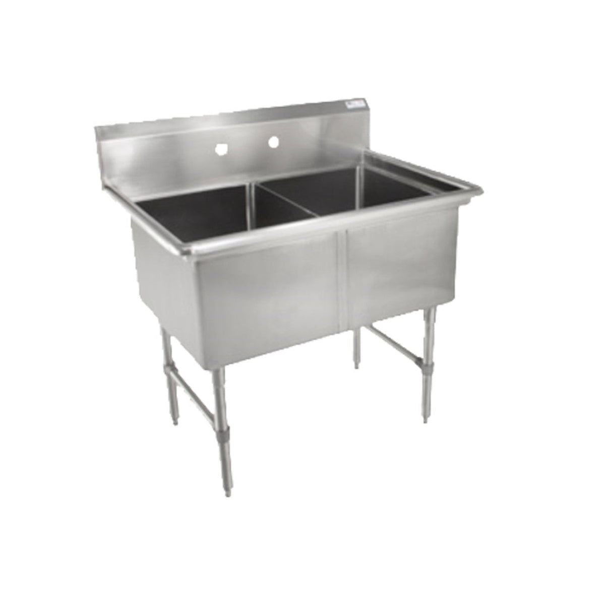 John Boos 2B184 "B" Series Sink with Two 18" x 18" Compartments - JB2B184