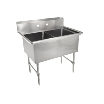 John Boos 2B184 "B" Series Sink with Two 18" x 18" Compartments - JB2B184