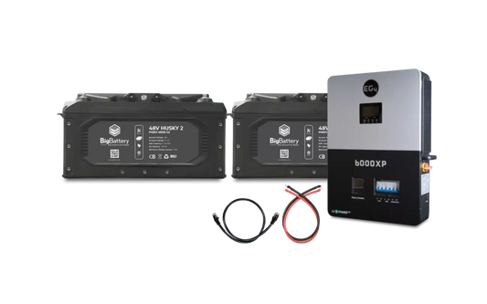 Big Battery 48V 2X HUSKY 2 KIT – EG4 6K OFF-GRID INVERTER - K0705