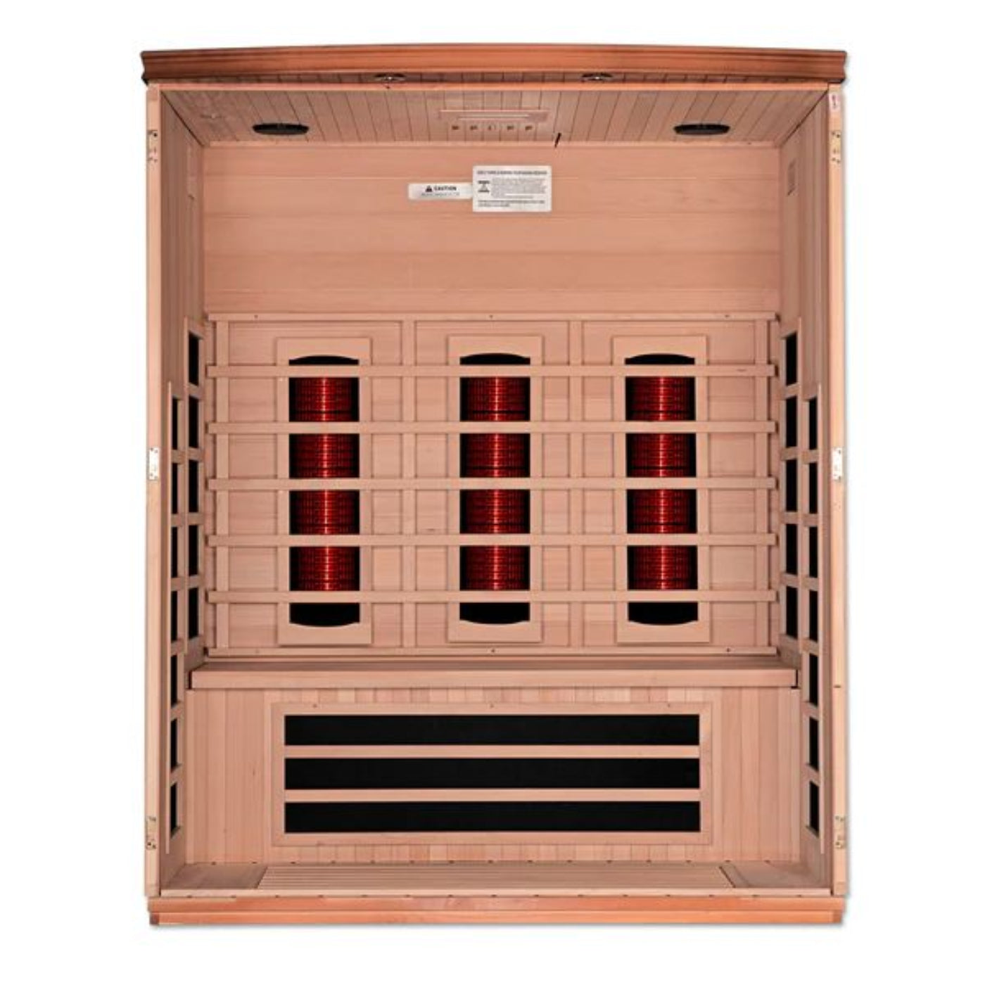 Dynamic Saunas Lugano 3 Person Low EMF Infrared Sauna (DYN-6336-02) - DYN-6336-02