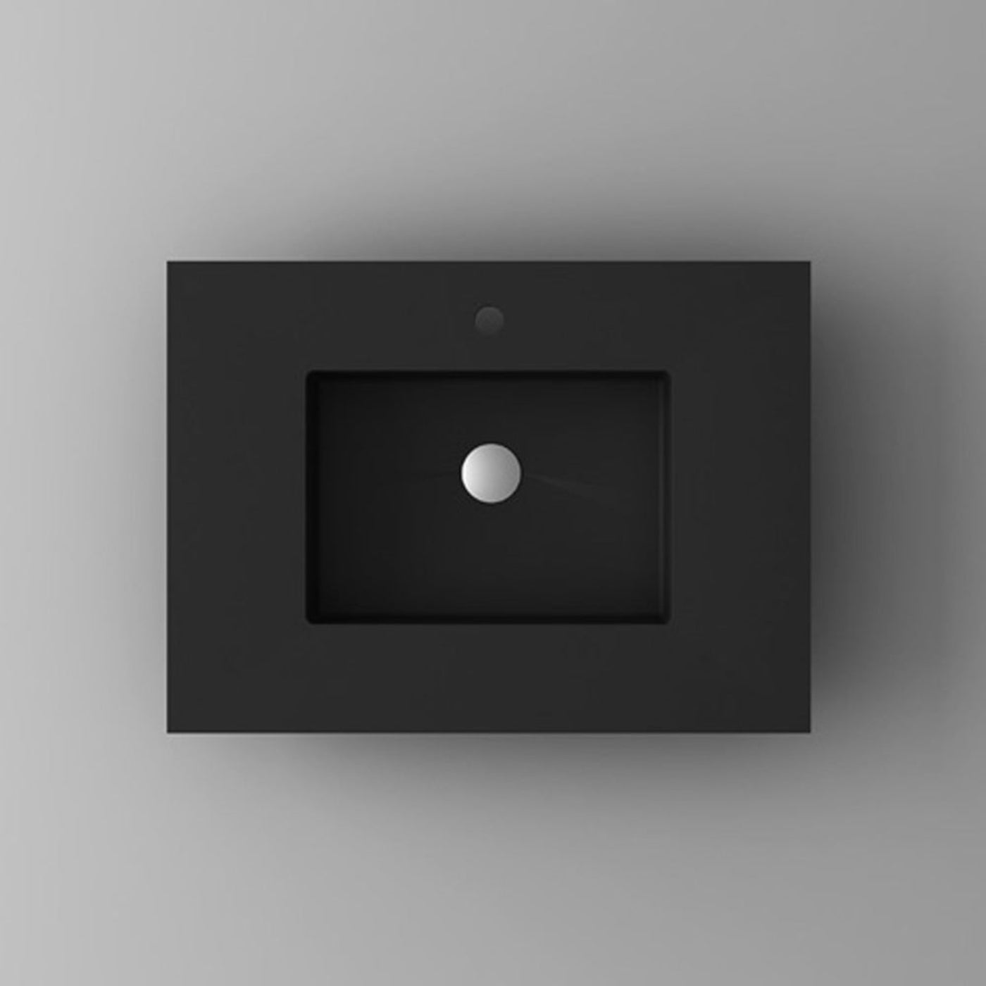 Laviva VIVA Stone Matte Black Countertop - 313SQ1HSS-24-MB