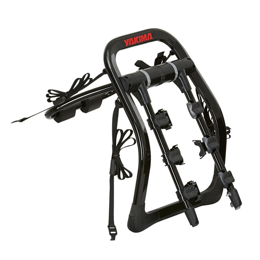 Summer Waves Yakima FullBack 3 Bike Capacity Car Trunk Bike Strap Rack with ZipStrips, Black - 326295