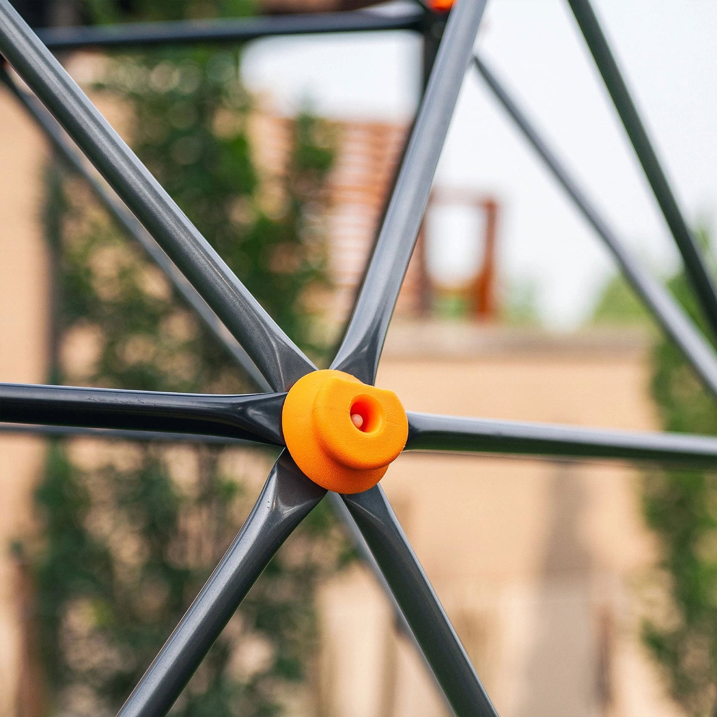 gobaplay Powder Coated Steel Geometric Climbing Dome with 3 Anchors  - 406865