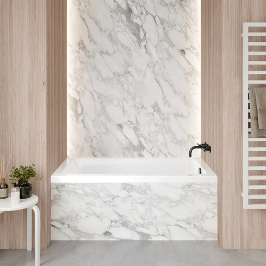 Swiss Madison Voltaire 54 x 30 Right Drain Soaking Alcove Bathtub in Glossy White - SM-AB563