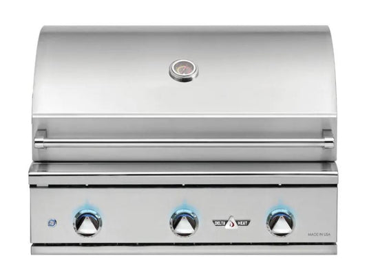Delta Heat 32 Inch Natural Gas Grill with Interior Lights - DHBQ32G-DN