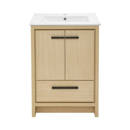 Swiss Madison Virage 24 Freestanding, Bathroom Vanity in Natural Oak - SM-BV730LK