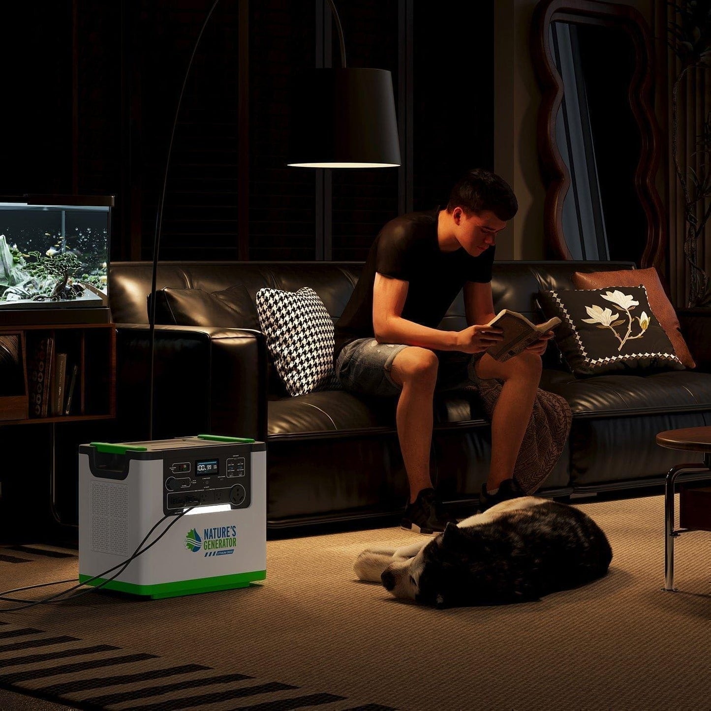 Nature's Generator Lithium 3600 Solar Generator - NGL36AUF2