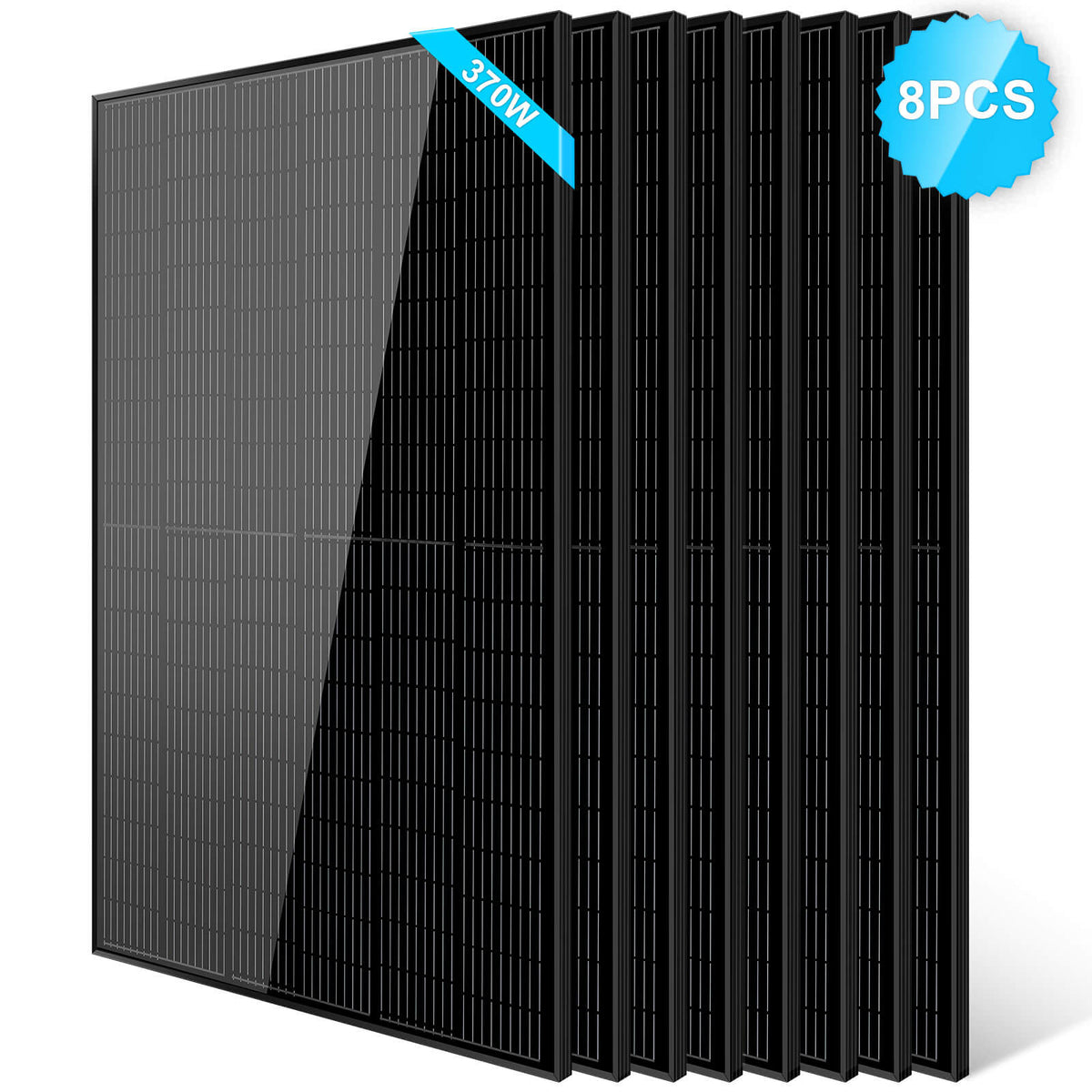 Sungold Power 370W Mono Black PERC Solar Panel UL 61730 - SG-370WMBx2