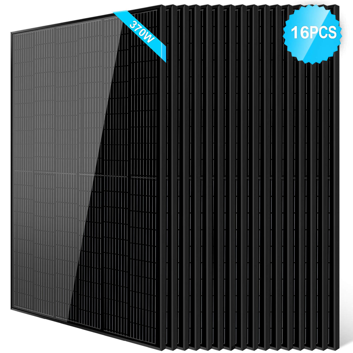Sungold Power 370W Mono Black PERC Solar Panel UL 61730 - SG-370WMBx2