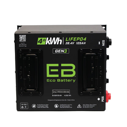 Eco Battery 38V 105AH Battery Bundle / EZGO TXT - B-3240