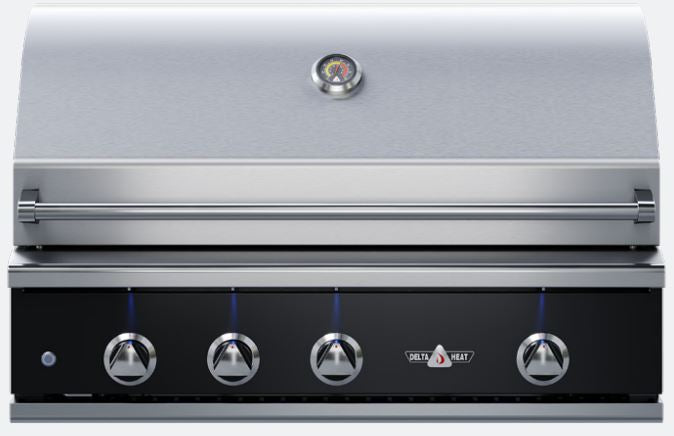 Delta Heat 38 Inch Black Natural Gas Grill W/ Rotisserie and Sear Zone