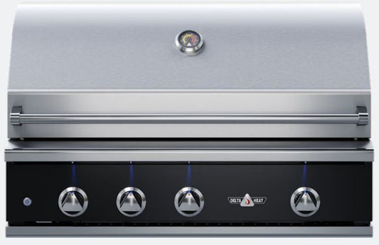 Delta Heat 38 Inch Black Natural Gas Grill W/ Rotisserie and Sear Zone