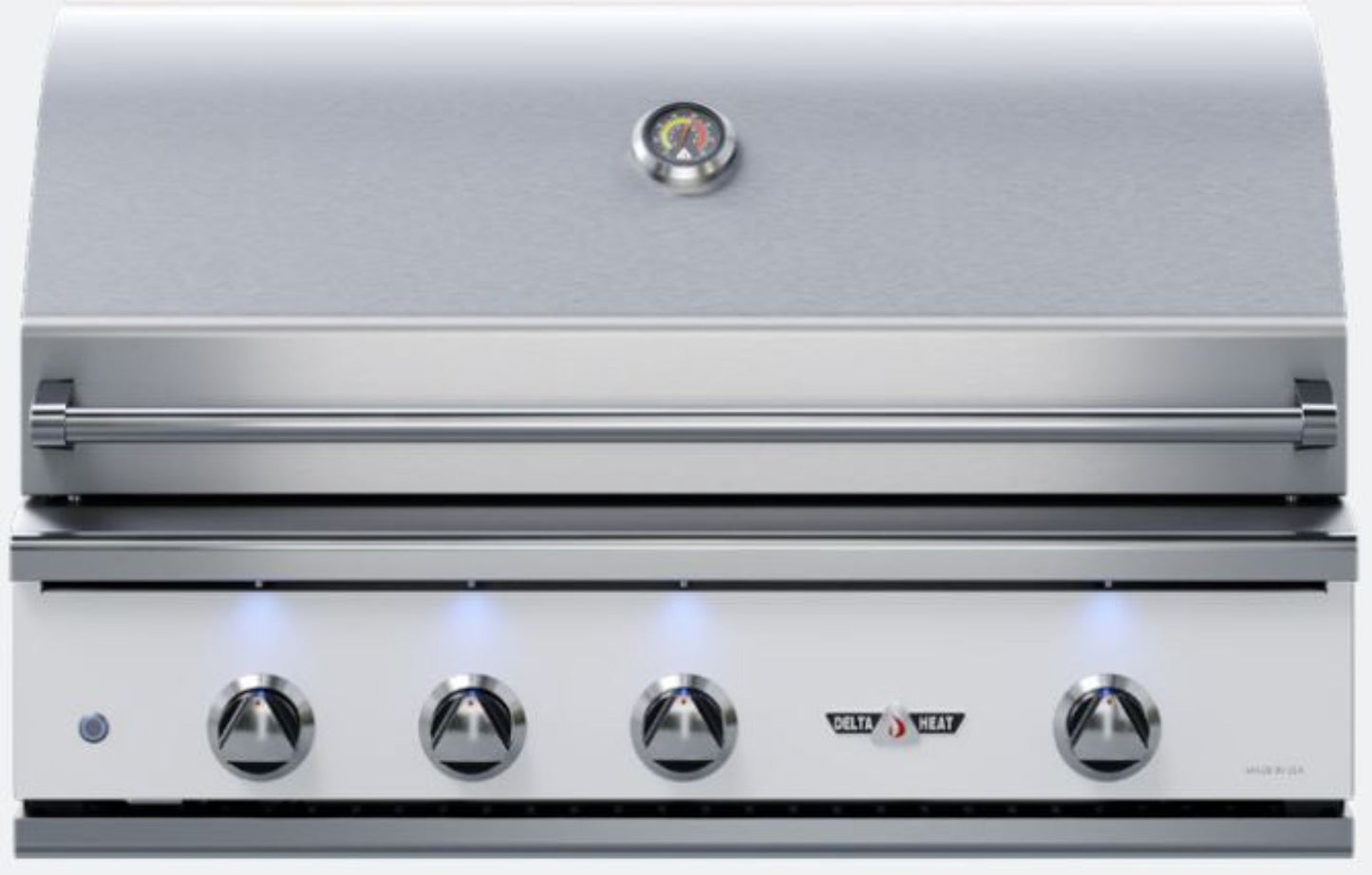 Delta Heat 38 Inch White Natural Gas Grill with Rotisserie - DHBQ38R-WN