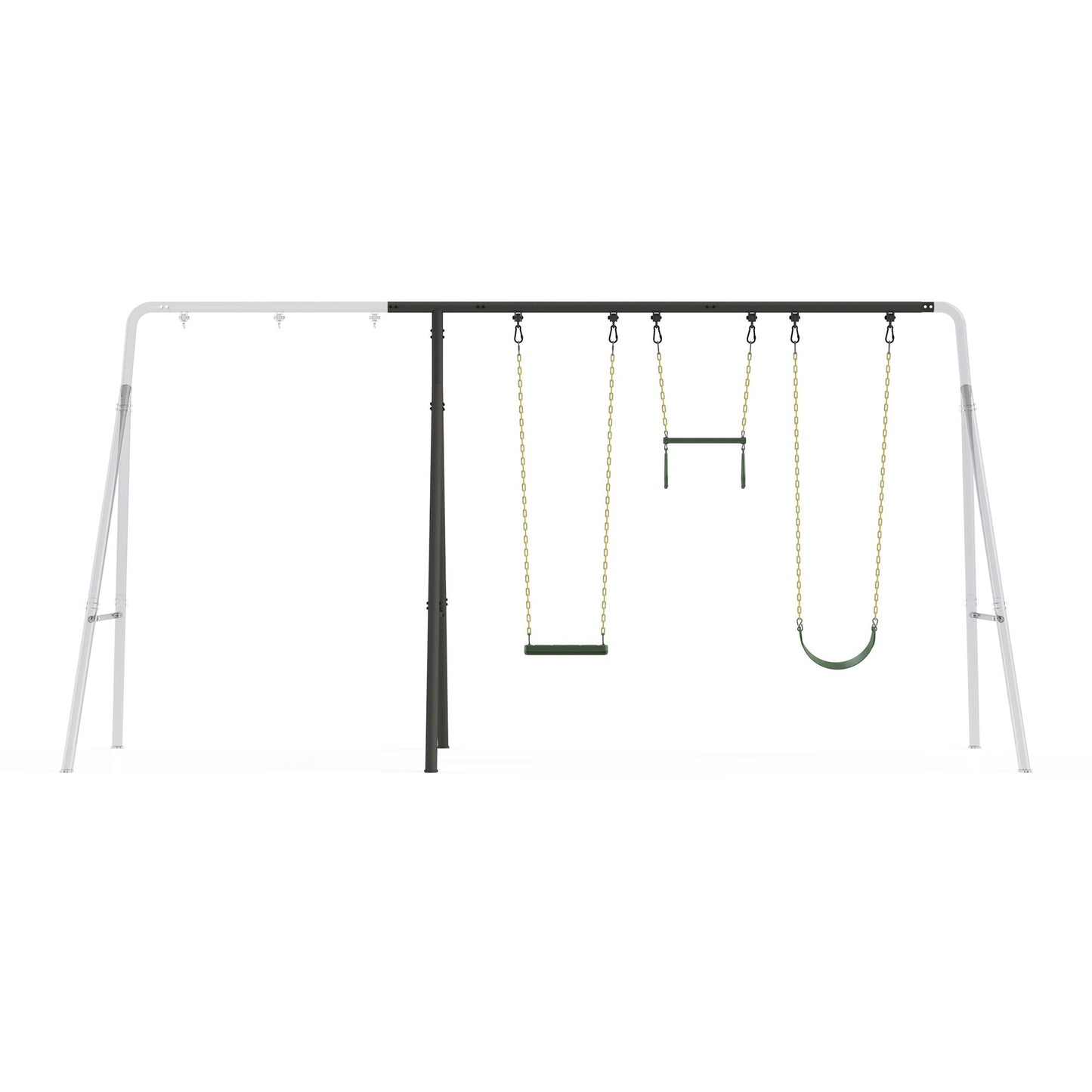 gobaplay Modular Steel Outdoor Adventure Swing Set Extension Package  - 407523
