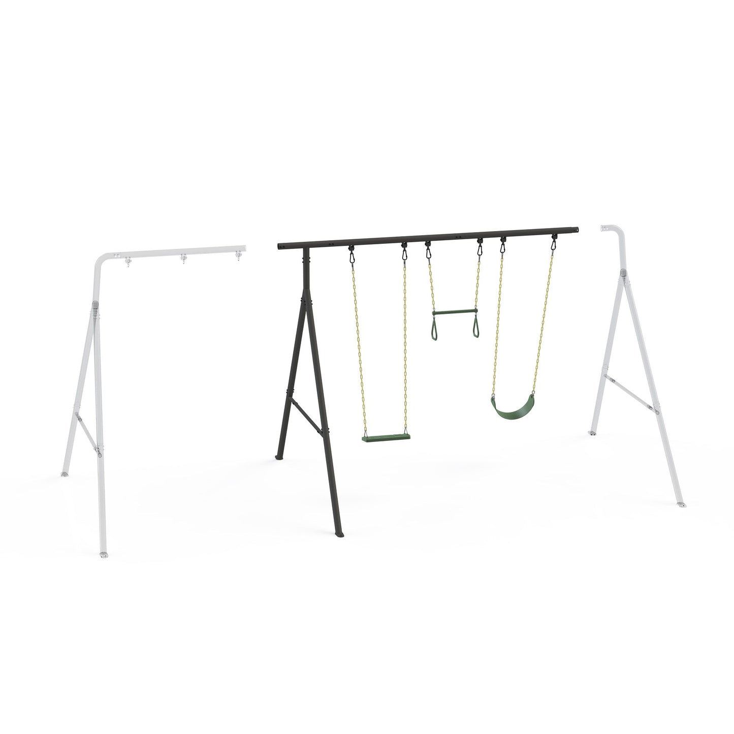 gobaplay Modular Steel Outdoor Adventure Swing Set Extension Package  - 407523