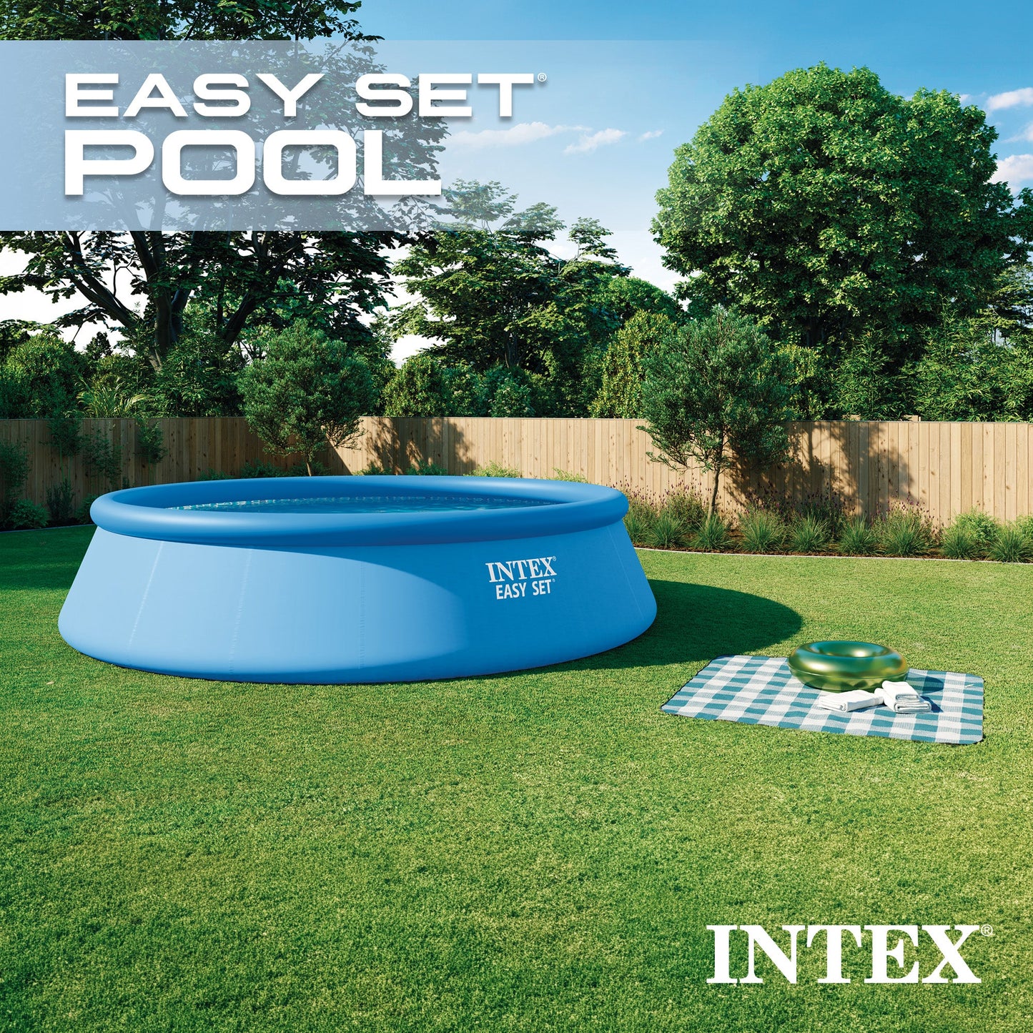 Summer Waves Round Above Ground Swimming Pool Set w/ Cleaning Maintenance Swimming Pool Kit - 173906