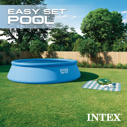 Summer Waves Round Above Ground Swimming Pool Set w/ Cleaning Maintenance Swimming Pool Kit - 173906