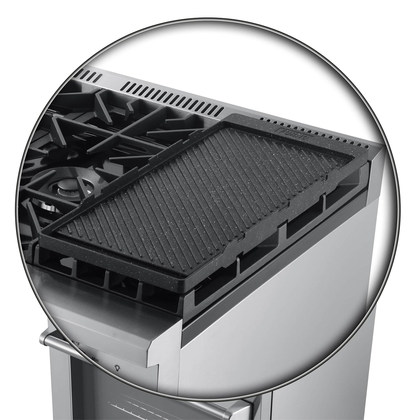 Forno 4-Piece Appliance Package - 30-Inch Gas Range with Air Fryer, Refrigerator, Wall Mount Hood, & 3-Rack Dishwasher in Stainless Steel - APR4-6276-30-H