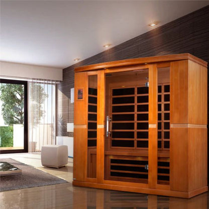 Dynamic Saunas Bergamo 4 Person Low EMF FAR Infrared Sauna (DYN-6440-01) - DYN-6440-01