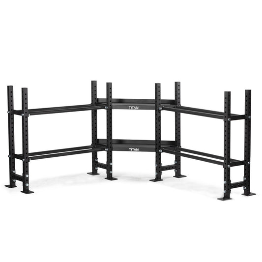 Titan fitness Series Mass Storage System with Bumper Plate & Corner Shelves - 401942