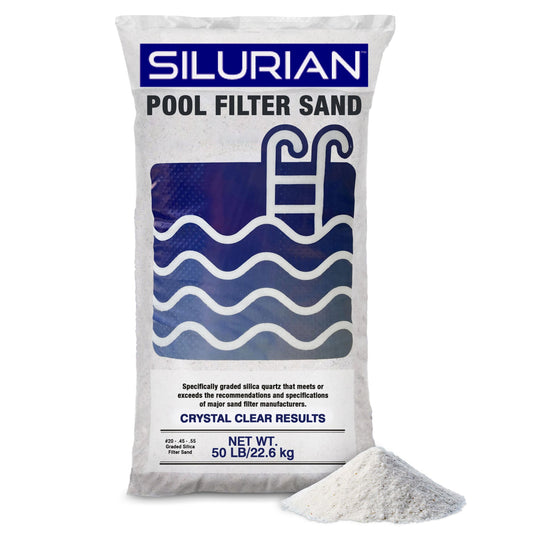 Summer Waves U.S. Silica SILURIAN 20 Grade Angular Filter Sand for Pool Filtration, 56 Pack - 426521