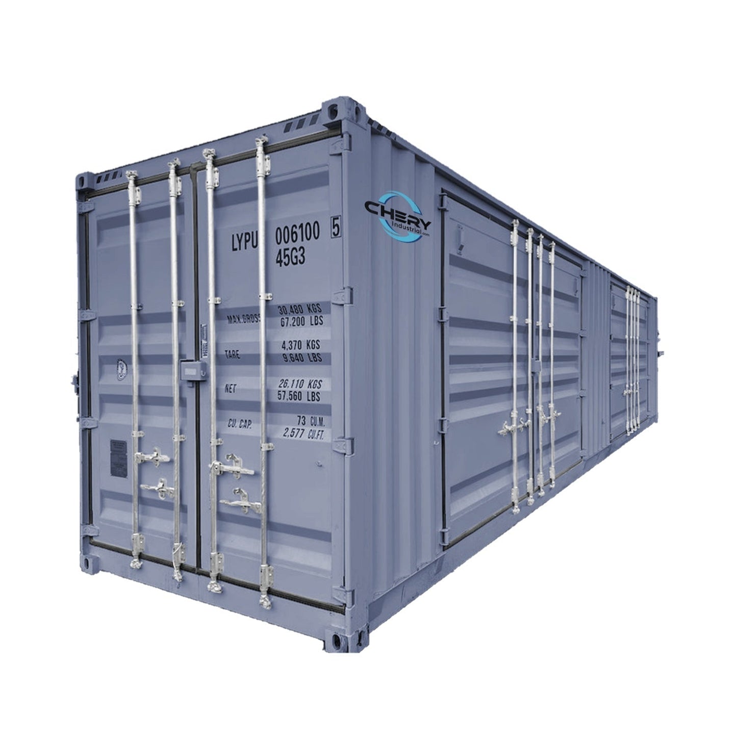 Chery Industrial [AS-IS] 40ft High Cube Two Side Doors Container with Logo - D_SUICC40SD02GY