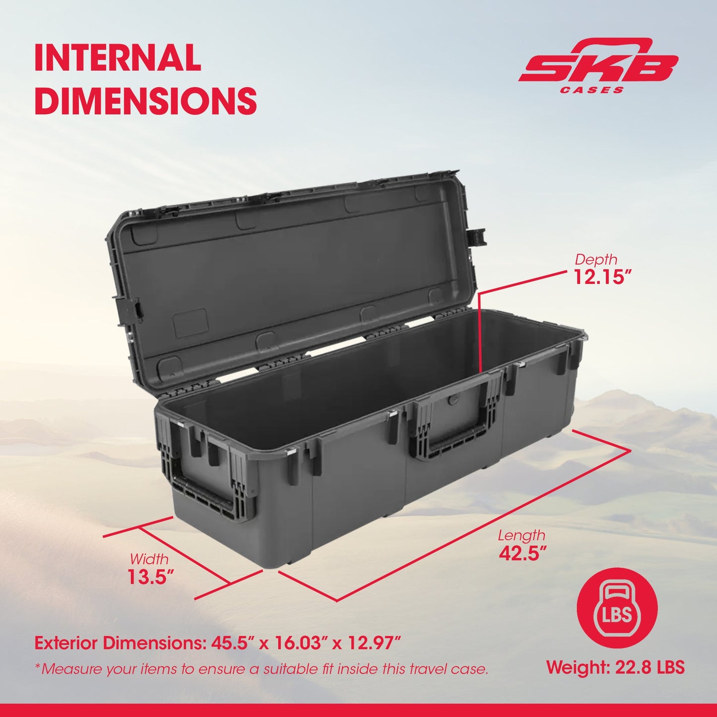 SKB Hard Protective Storage Case With Wheels for Equipment, iSeries, Dark Gray - 412822
