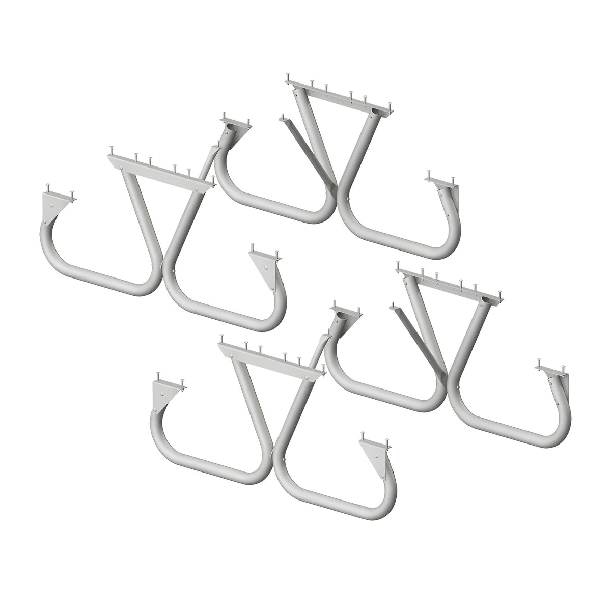 Pilot Rock 2 Pack 6'/8' Outdoor Steel Non Tip Picnic Table Leg Kits (Frame Only) - 415897