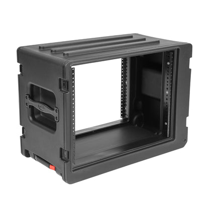 SKB 8U rSeries Rolling Rack w/Integrated Back Wheels & Pull Handle - 424982