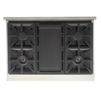 Kucht Professional 36" 5.2 cu. ft. Natural Gas Range in Cement Gray with True Simmer Burners, KFX3600X-GY - KFX3600X-GY