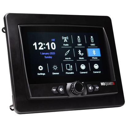 MB Quart 7" Touchscreen Wireless CarPlay Android Auto Car Powersports Receiver - 425720
