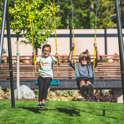gobaplay Single Swing Playground Set with 6' Frame Extension & Rectangle Swing - 431535