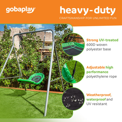 gobaplay Single Swing Playground Set with 6' Frame Extension and Boat Swing - 431536