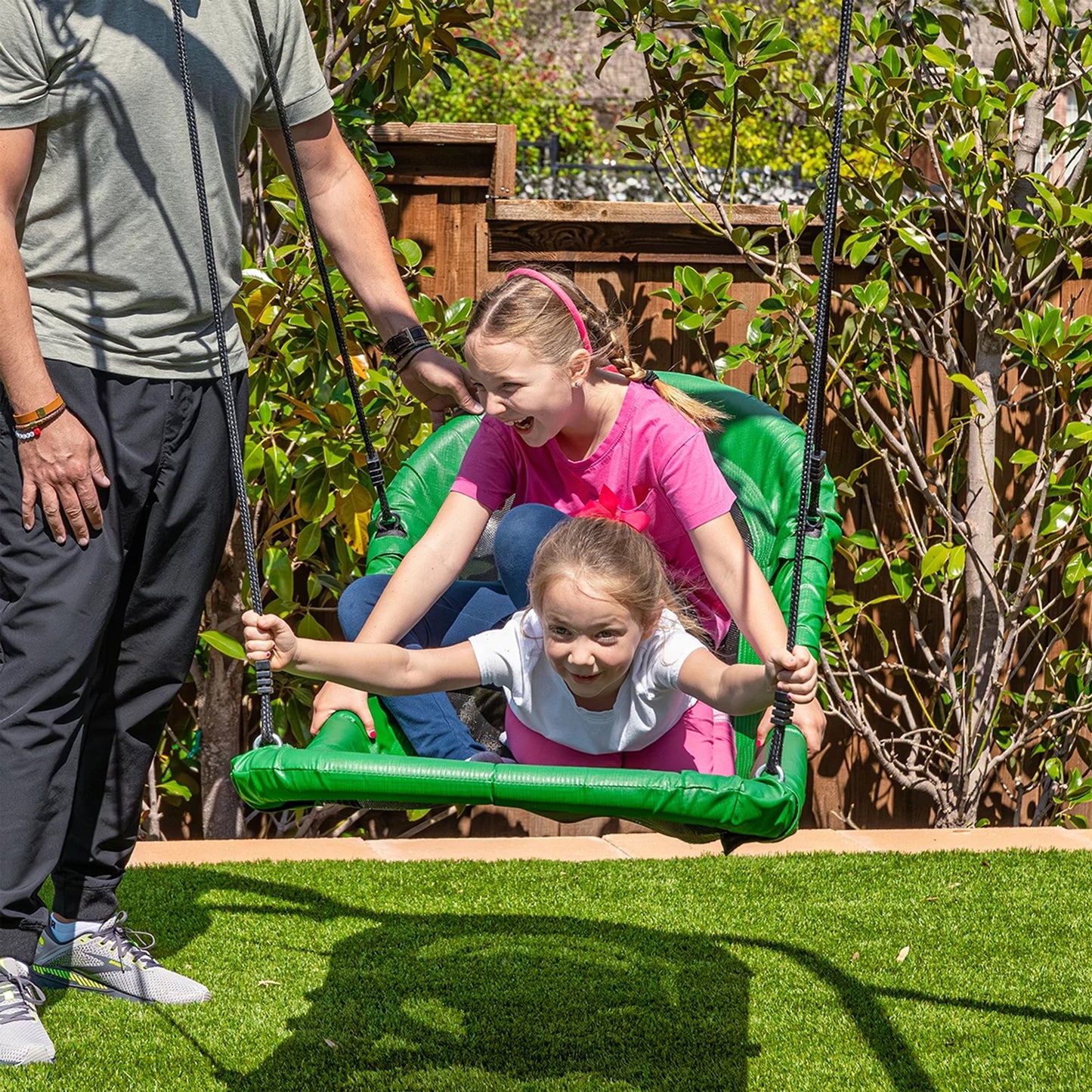 gobaplay Single Swing Playground Set with 6' Frame Extension and Boat Swing - 431536