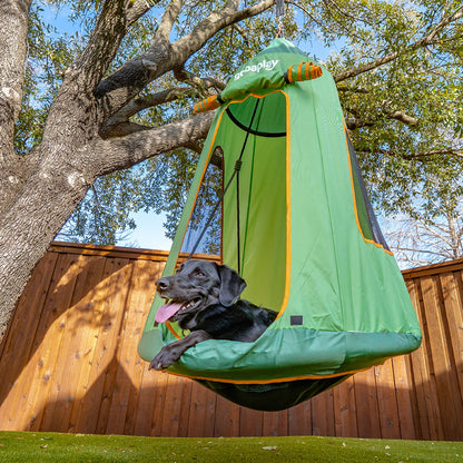 gobaplay Single Swing Set Playground Equipment with FlyMax 39" Swing with Tent - 436274