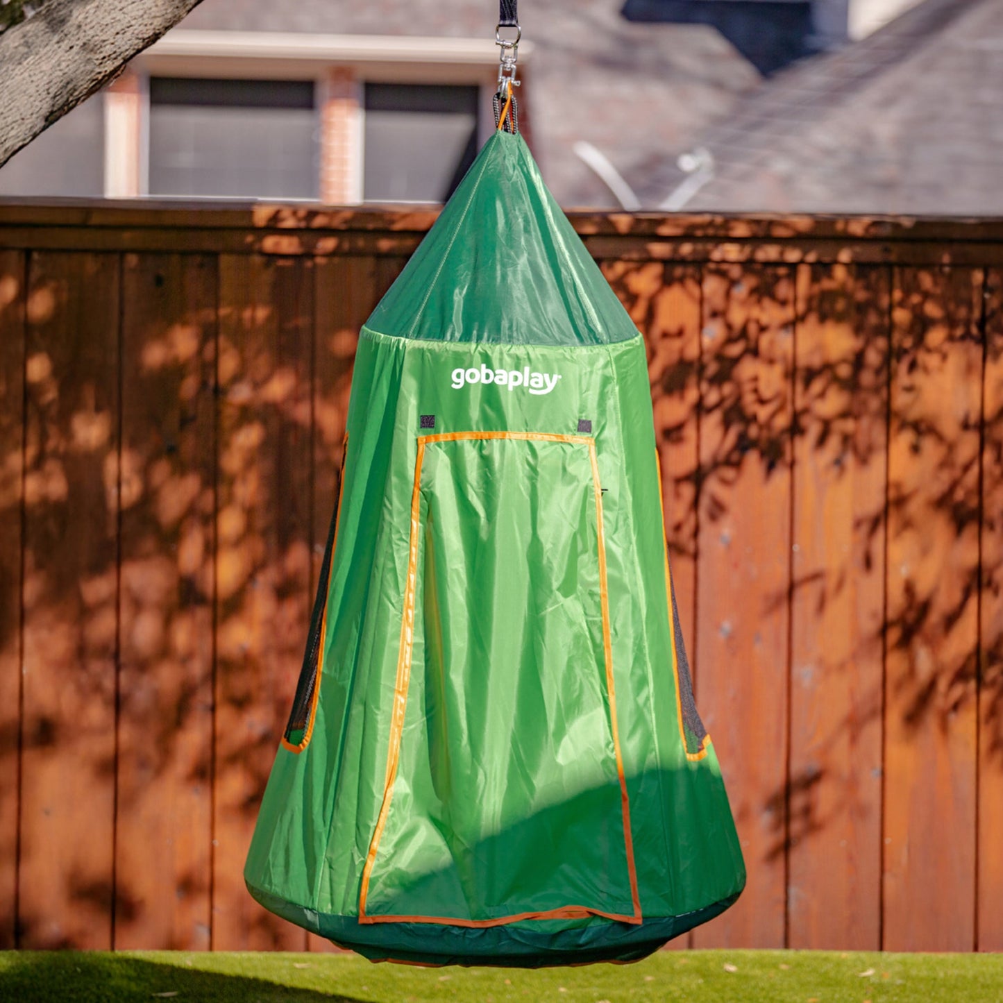 gobaplay Single Swing Set Playground Equipment with FlyMax 39" Swing with Tent - 436274
