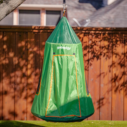 gobaplay Single Swing Set Playground Equipment with FlyMax 39" Swing with Tent - 436274