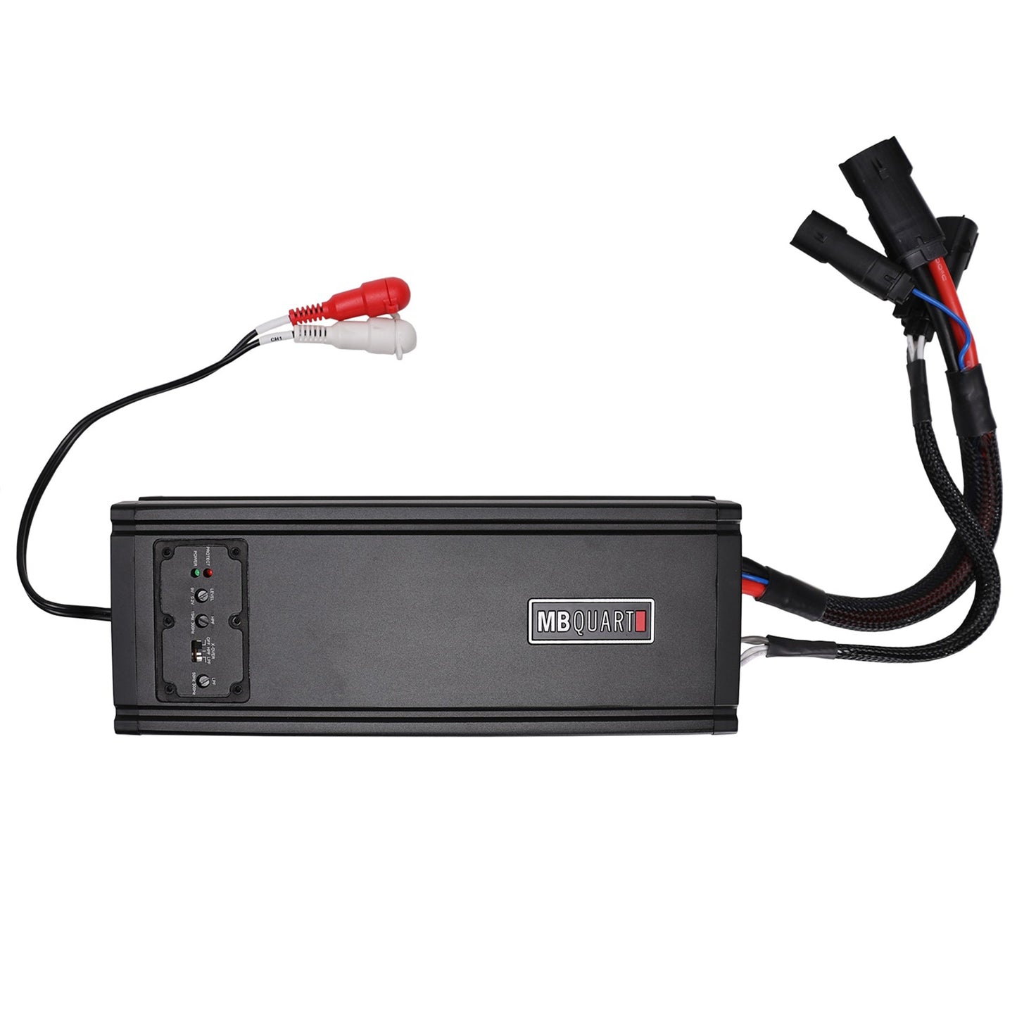 MB Quart Discus 2 Channel Marine Amplifier with Top Mounted Controls, 500 Watts - 431770