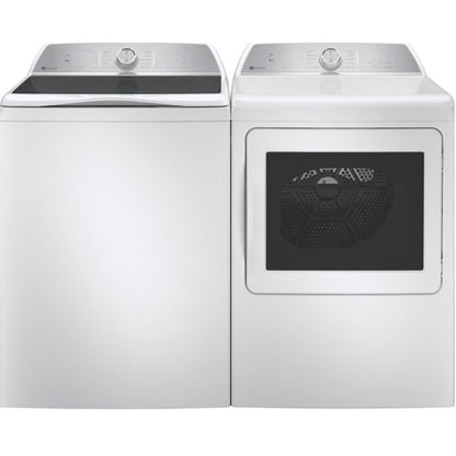 GE Appliances Profile 28 Inch Top Load Smart Washer & GE Profile 27 Inch Electric Dryer - PTW600BSRWS