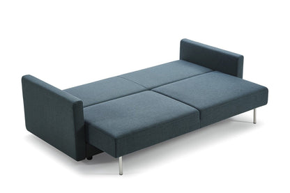 Modway Furniture 88" Blue Green Sleeper Sofa with Silver Legs - Stylish, Comfortable, and Perfect for Any Living Space! - 480913-HOMEROOTS