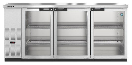 Hoshizaki  | 80" Wide 3 Glass Door Stainless Steel Back Bar - BB80-G-S