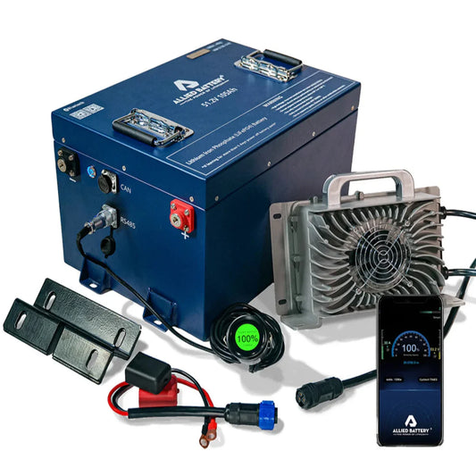 ALLIED LITHIUM 36V 105AH SINGLE BANK GOLF CART BATTERY - AB-CMCL-36V-105AH - Club Car