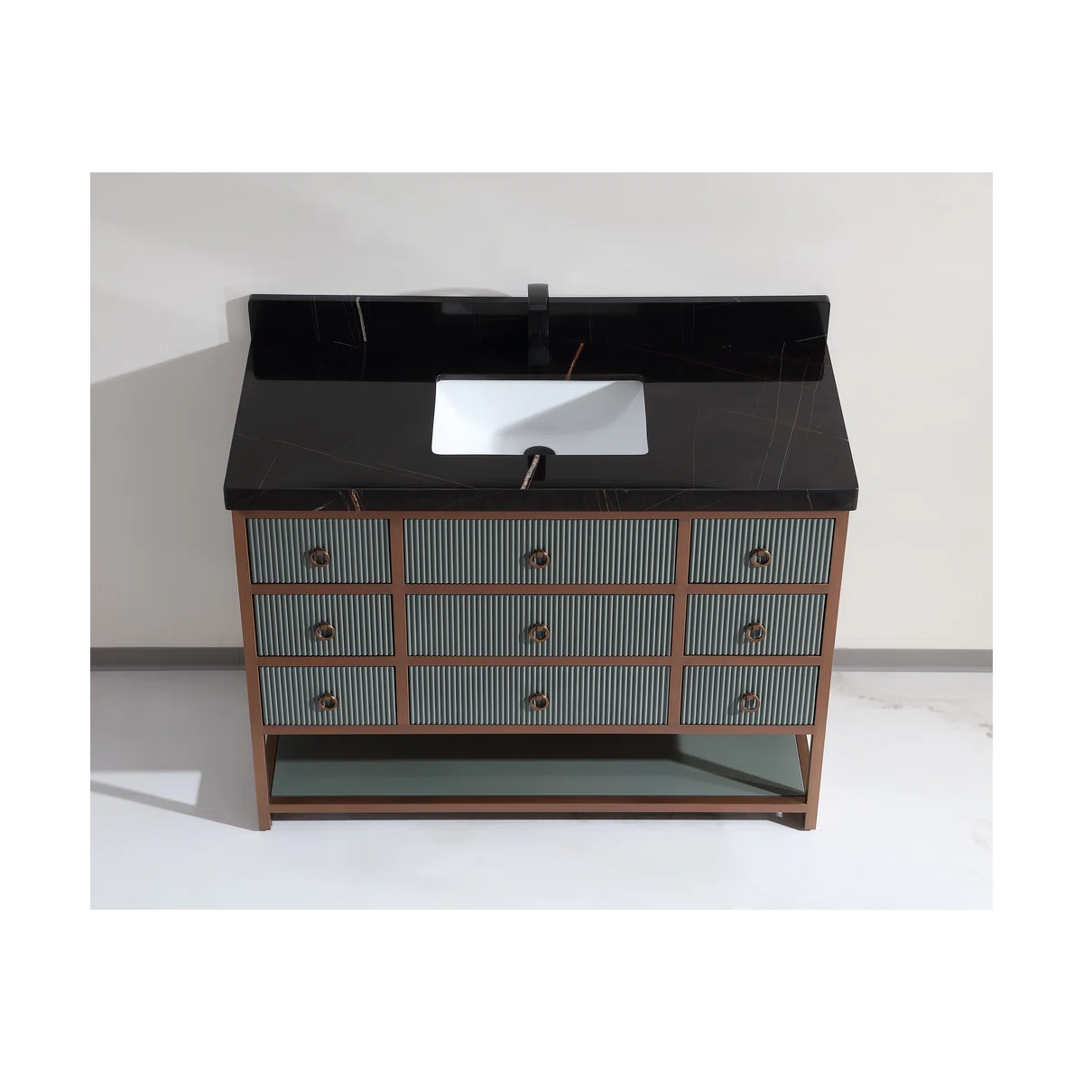 48" Freestanding Standard Single Bathroom Vanity with Top