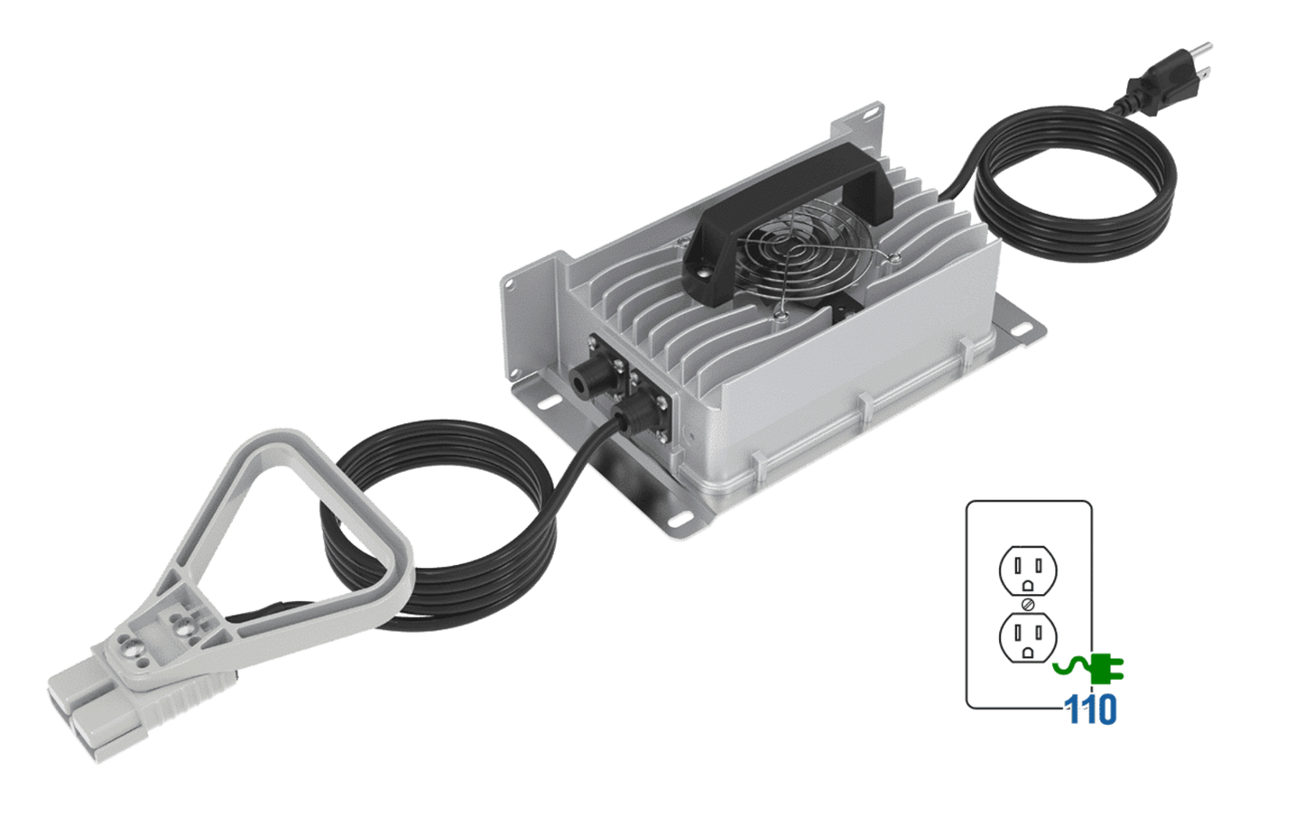 Big Battery 24V 110V AC 30A IP65 Weatherproof Lithium Charger (29.2V DC) - PWS014