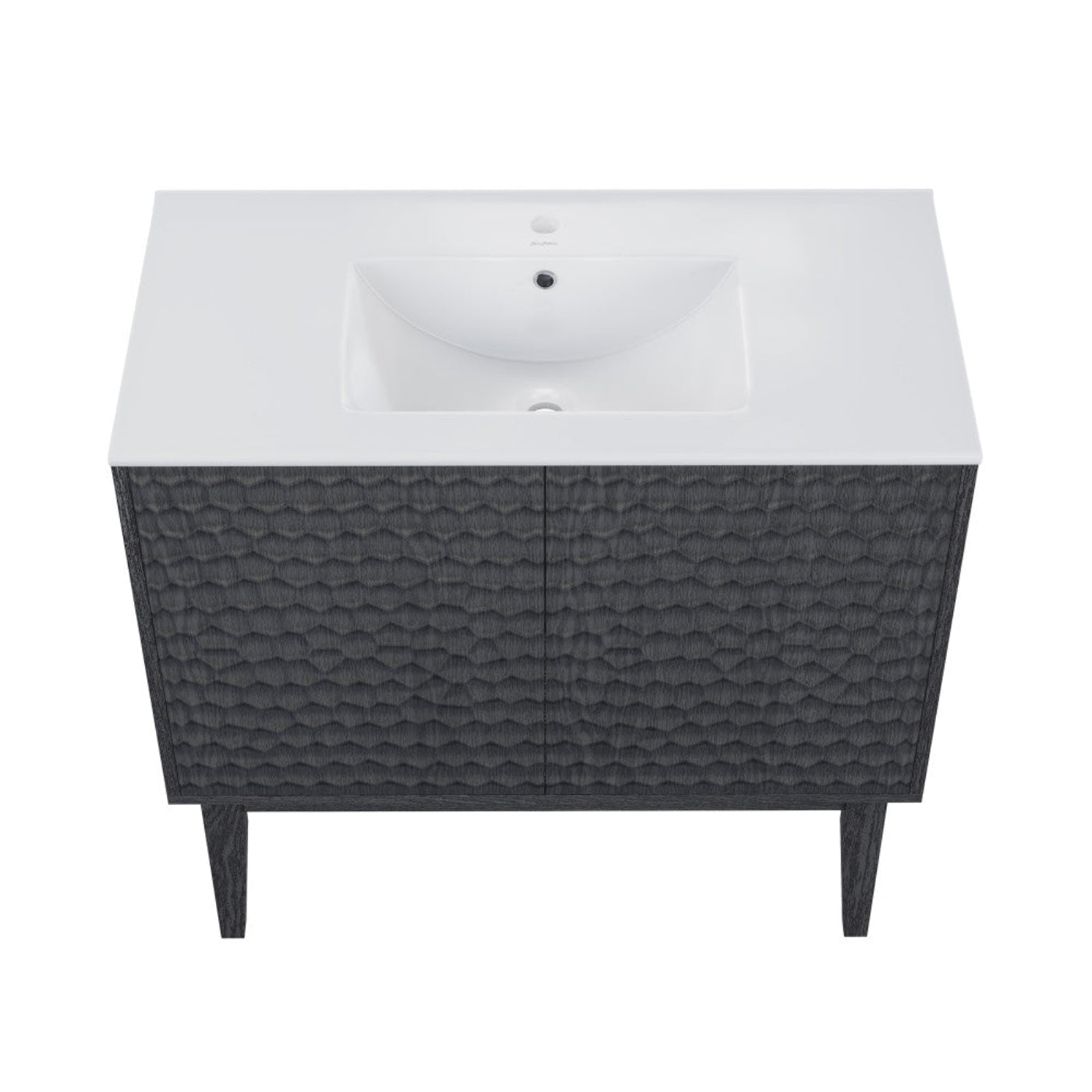 Swiss Madison Bosse 36" Freestanding Bathroom Vanity in Black Oak with Sink Top - SM-BV8802AO
