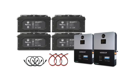 Big Battery 48V 4X HUSKY 2 KIT – EG4 6K OFF-GRID INVERTER - K0707