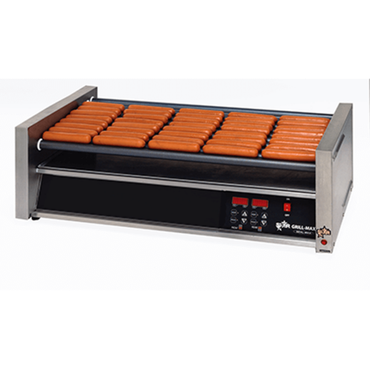 Star 8A-30STE-230V Grill-Max® Roller Grills with Electronic Controls with Clear Bun Door 230V - 8A-30STE-230V